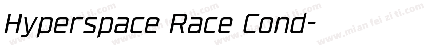 Hyperspace Race Cond字体转换